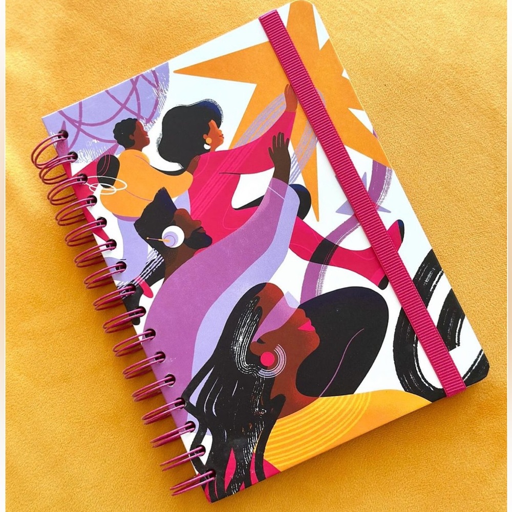 New T-mobile lined spiral notebook collab with artist Sabrena Khadija